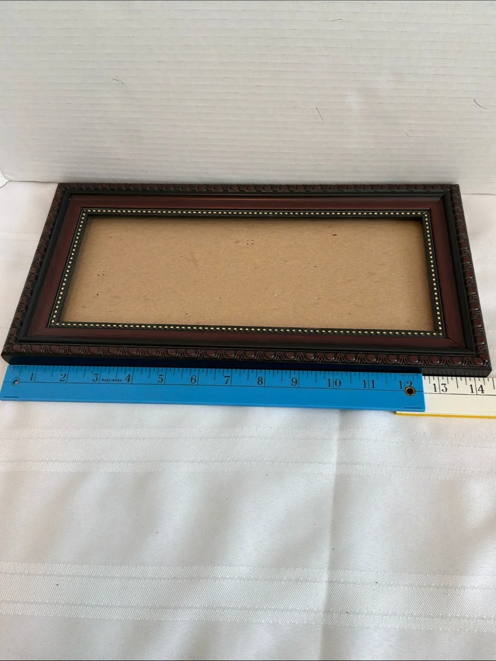 Classic Dark Wood Rectangular Picture Frame - Brown no glass